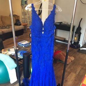 Mac Duggal Royal Blue Style 66707M